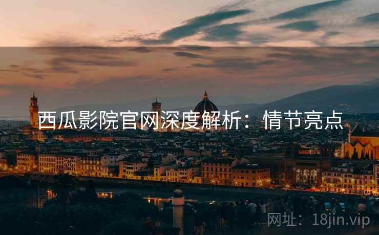 西瓜影院官网深度解析：情节亮点