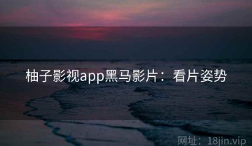 柚子影视app黑马影片：看片姿势