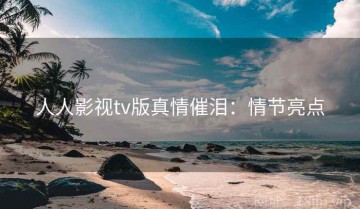 人人影视tv版真情催泪：情节亮点